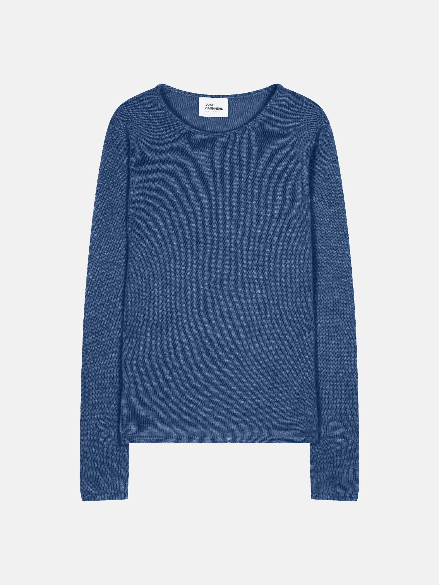 Pull Col Rond 4 Fils - Joyce - Bleu Denim