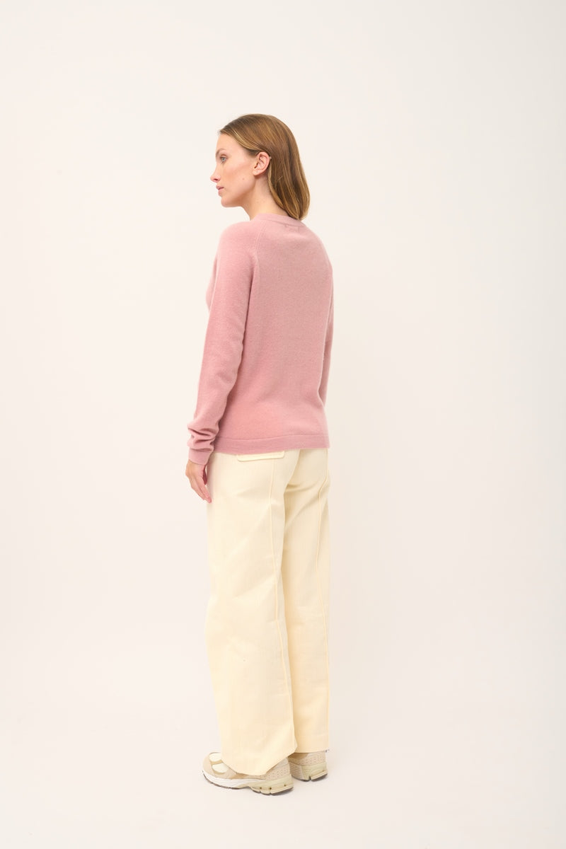 Pull Col Rond - Jane - Bois De Rose