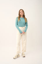 Jersey de Cuello Redondo - Jane - Verde Vigoré