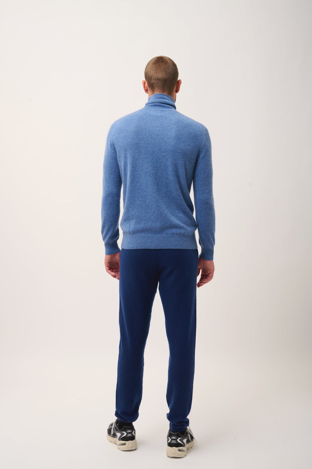 Pull Col Roulé - Connor - Bleu Denim