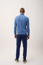 Pull Col Roulé - Connor - Bleu Denim