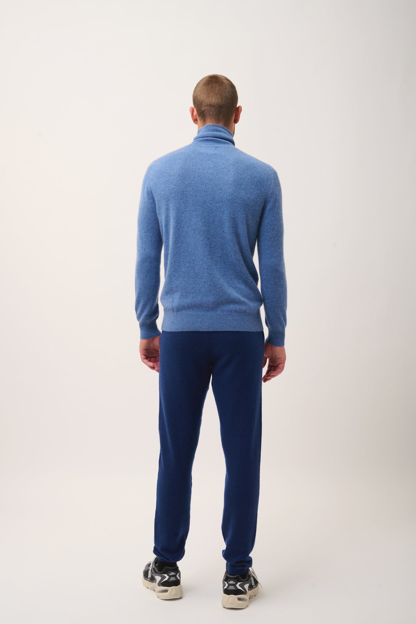 Pull Col Roulé - Connor - Bleu Denim