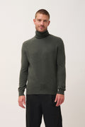 Pull Col Roulé - Connor - Kaki Chiné