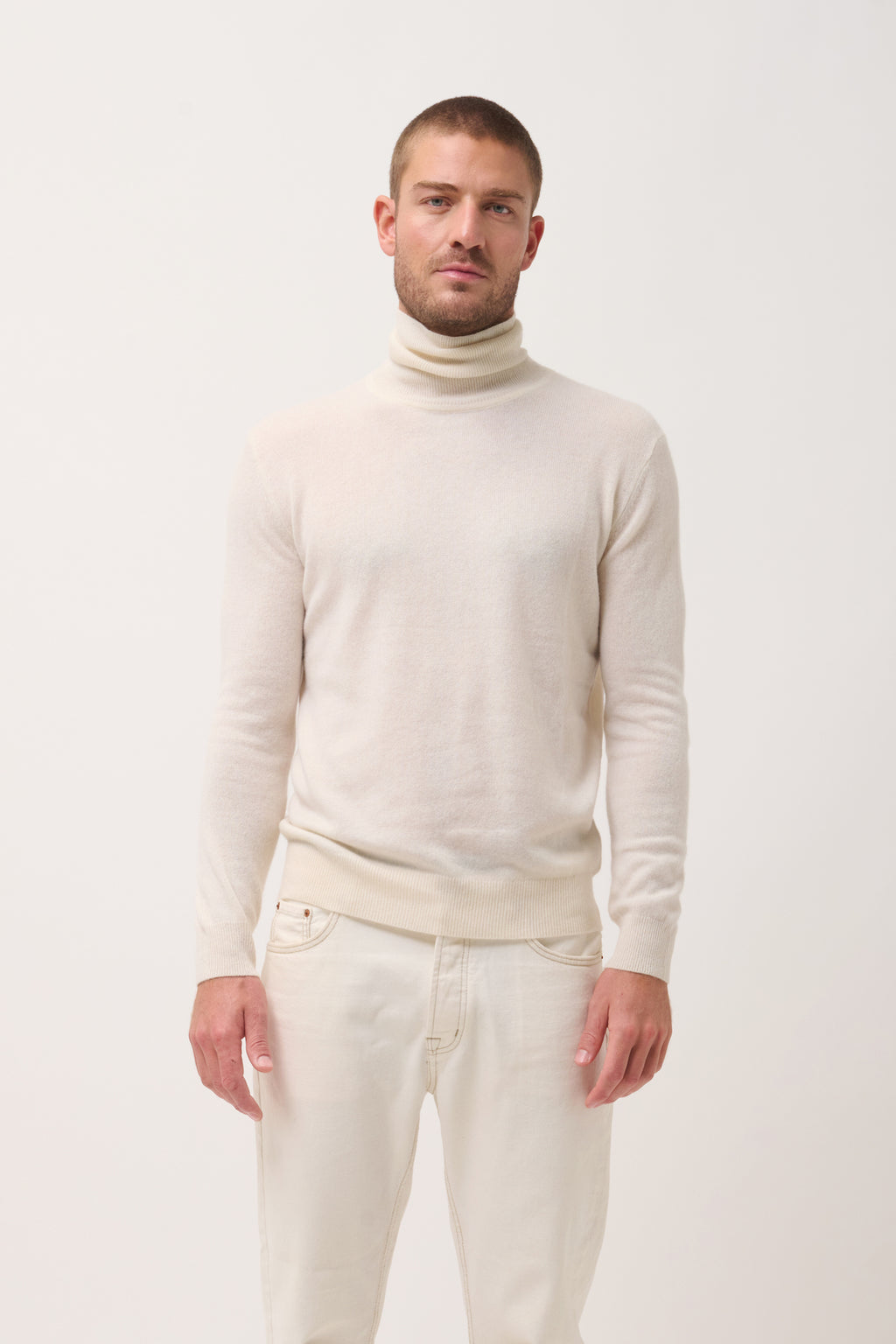 Pull Col Roulé - Connor - Neige