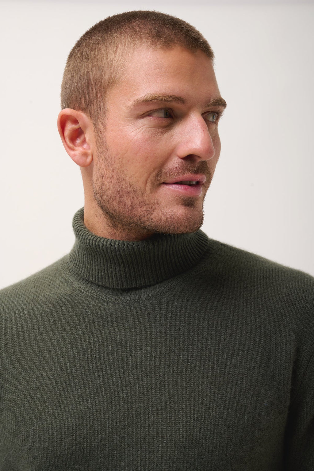 Just Cashmere - Pull Cuello Alto 4 Hilos - Sacha - Caqui