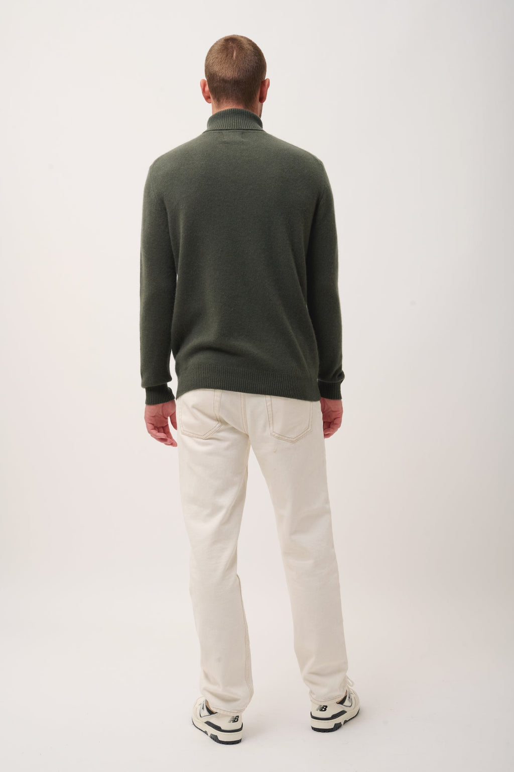 Just Cashmere - Pull Cuello Alto 4 Hilos - Sacha - Caqui