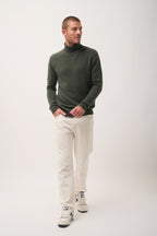 Just Cashmere - Pull Cuello Alto 4 Hilos - Sacha - Caqui
