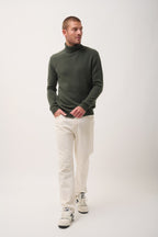 Just Cashmere - Pull Cuello Alto 4 Hilos - Sacha - Caqui
