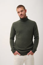 Just Cashmere - Pull Cuello Alto 4 Hilos - Sacha - Caqui