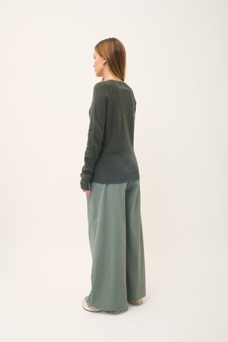 Jersey de cuello redondo - Helen - Caqui jaspeado