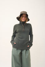 Pull Col Roulé - Lexie - Kaki Chiné