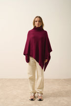 Poncho 4 Fils - Ashley - Bordeaux
