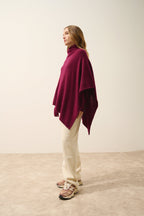 Poncho 4 Fils - Ashley - Bordeaux