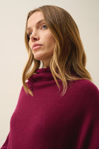 Poncho 4 Fils - Ashley - Bordeaux