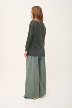 Batwing Jumper - Rebecca - Marl Khaki