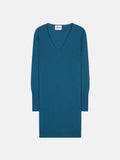 V-Neck Dress - Tracy - Peacock