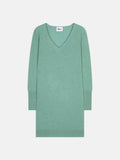 V-Neck Dress - Tracy - Mottled Green