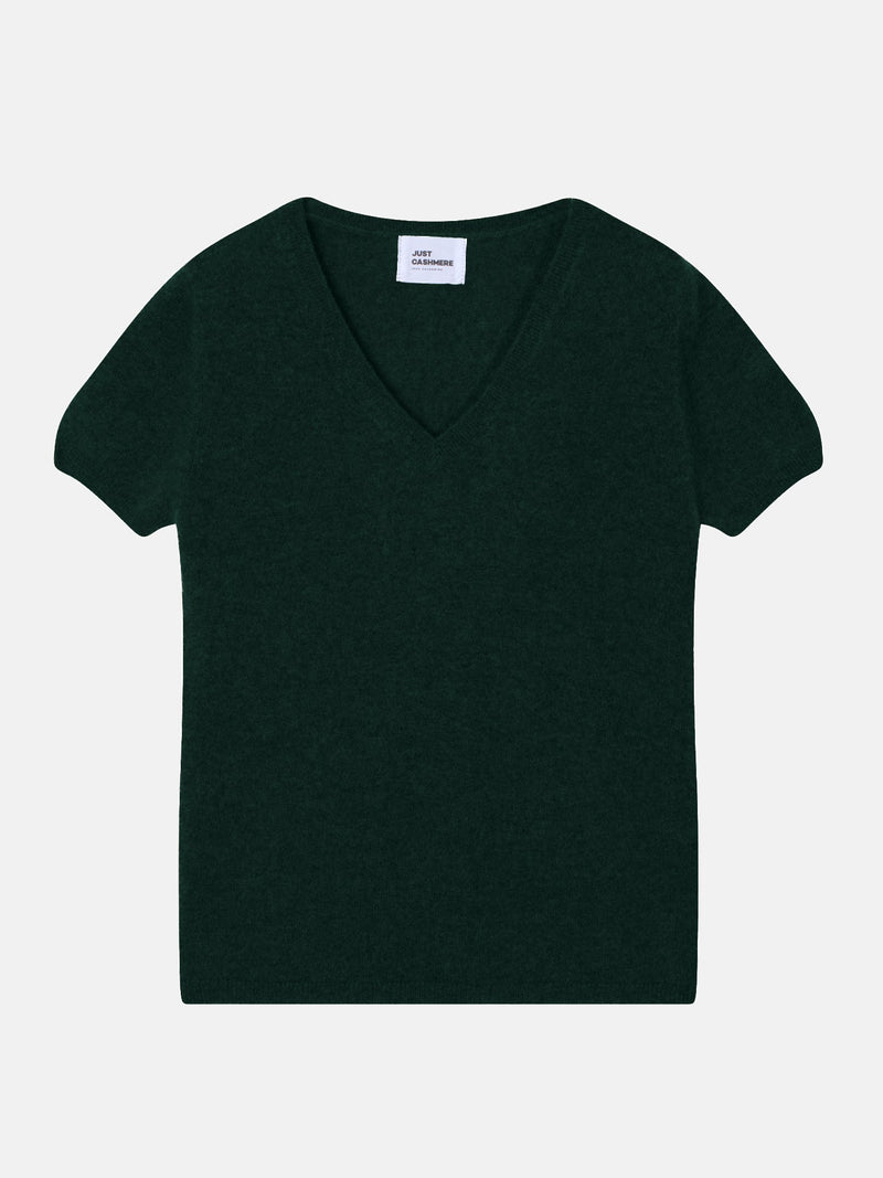 T-Shirt Col V - Glamis - Cyprès