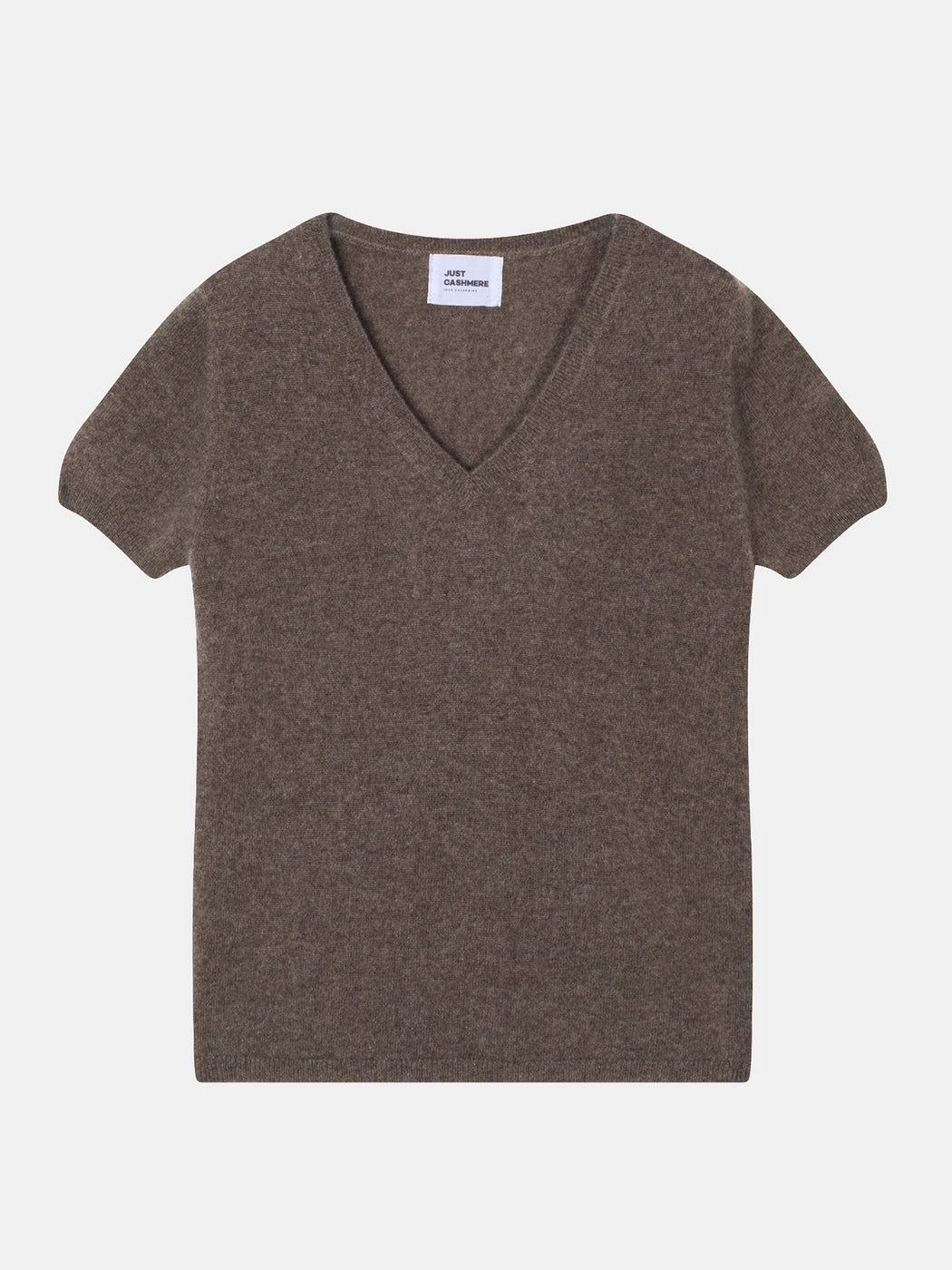 T-Shirt Col V - Glamis - Taupe Chiné