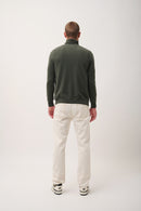 Cardigan Col V Sans Manches - Lana - Kaki