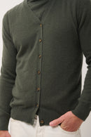 Cardigan Col V Sans Manches - Lana - Kaki