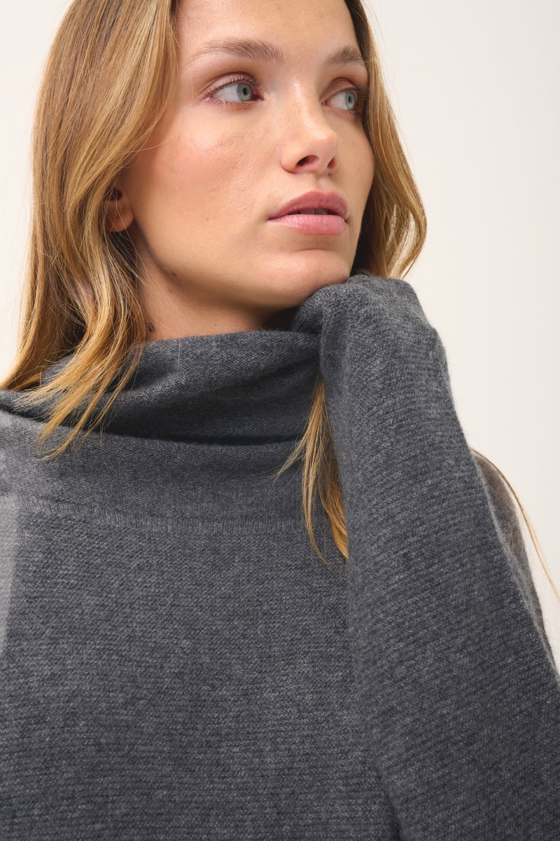 Pull Col Roulé - Blantyre - Anthracite Chiné