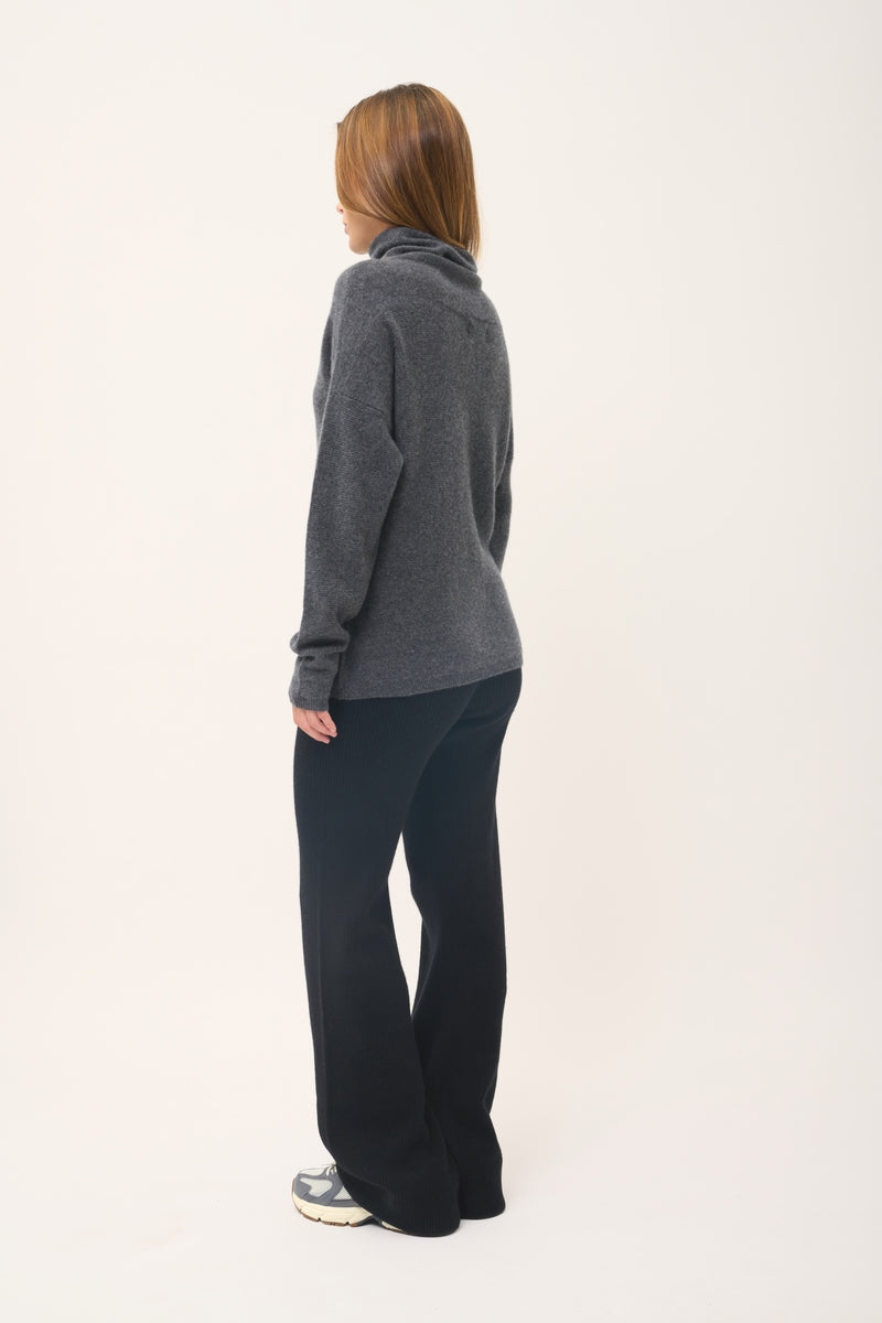 Pull Col Roulé - Blantyre - Anthracite Chiné