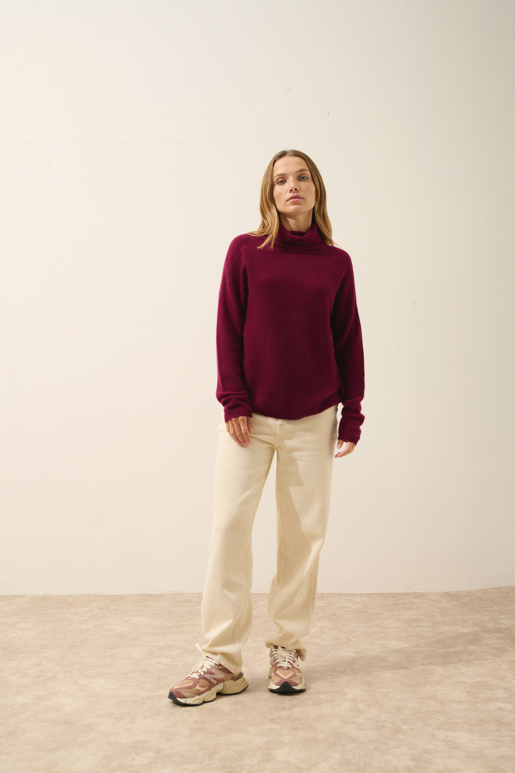 Jersey Cuello Vuelto - Blantyre - Burdeos