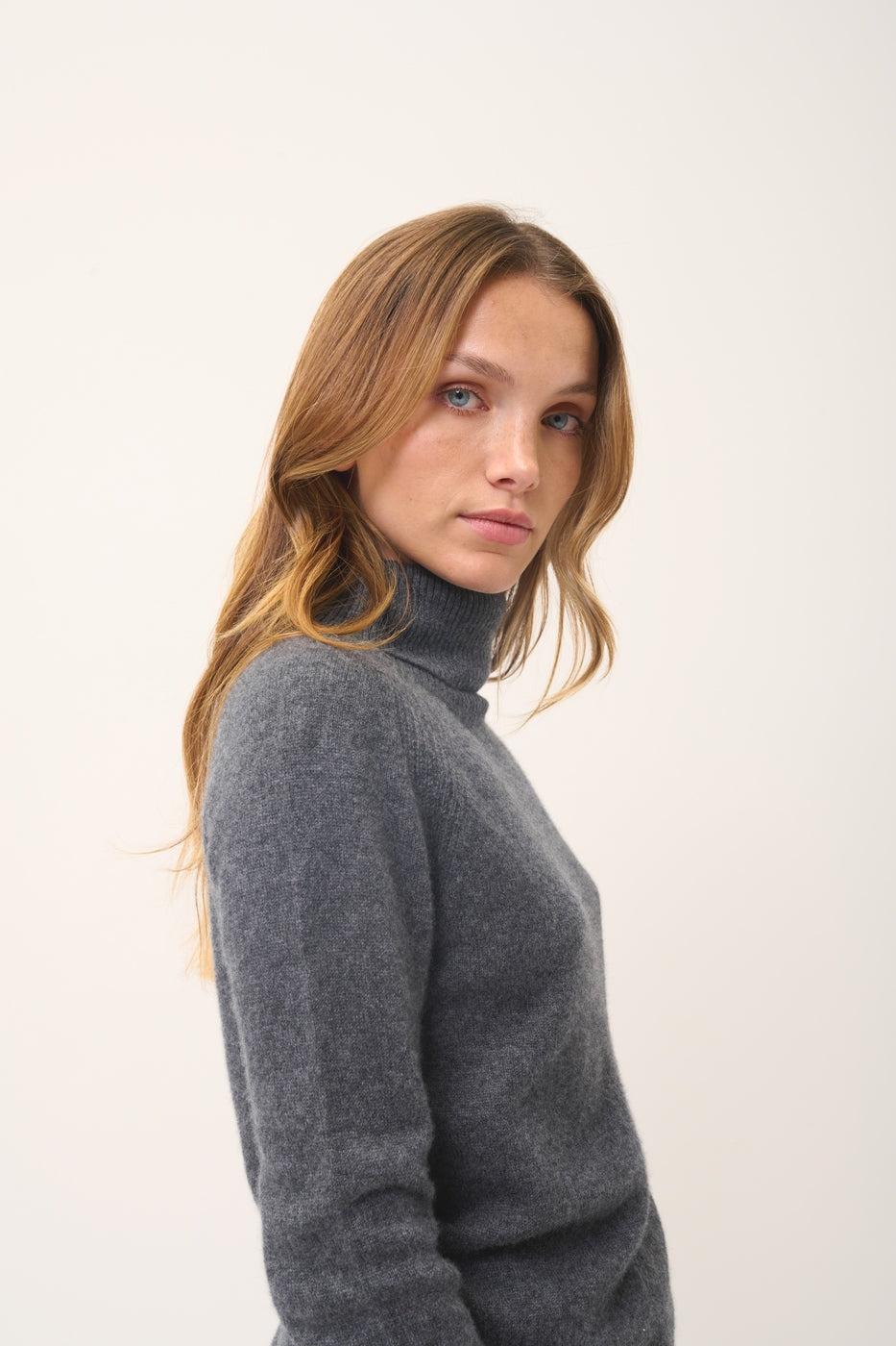 Jersey Cuello Vuelto - Lilly - Anthracite Chiné
