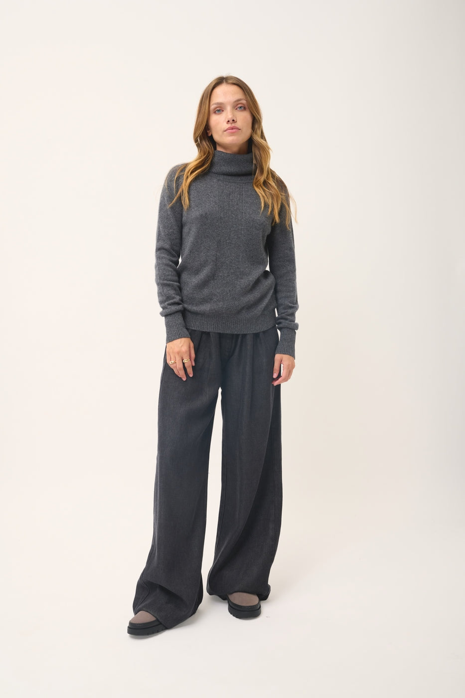 Jersey Cuello Vuelto - Lilly - Anthracite Chiné