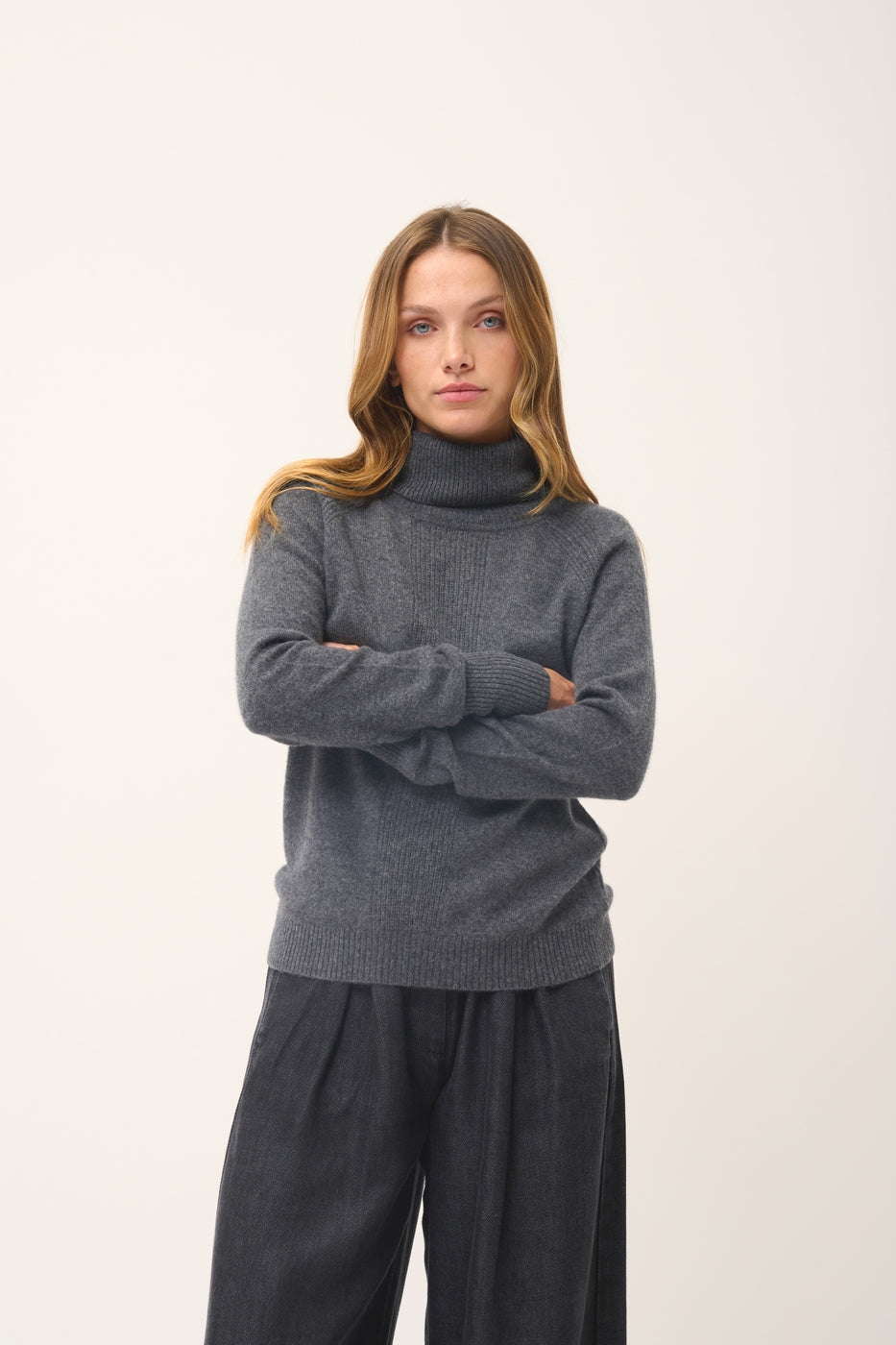 Jersey Cuello Vuelto - Lilly - Anthracite Chiné
