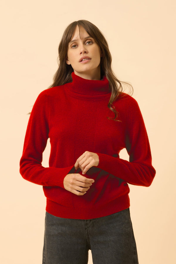 Jersey Cuello Alto - Lilly - Rojo
