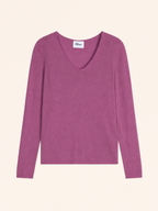 Maglione Scollo a V Joan - Orchidea - Donna