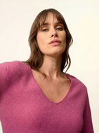 Maglione Scollo a V Joan - Orchidea - Donna