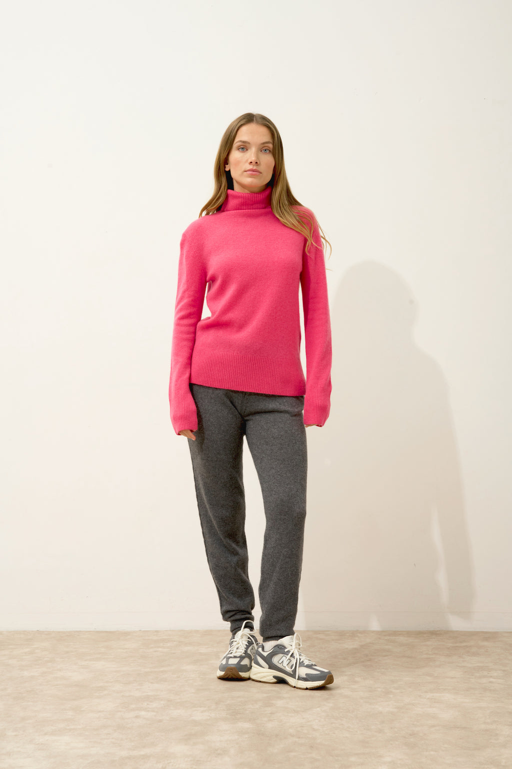 Pull Col Roulé - Lexie - Fraise
