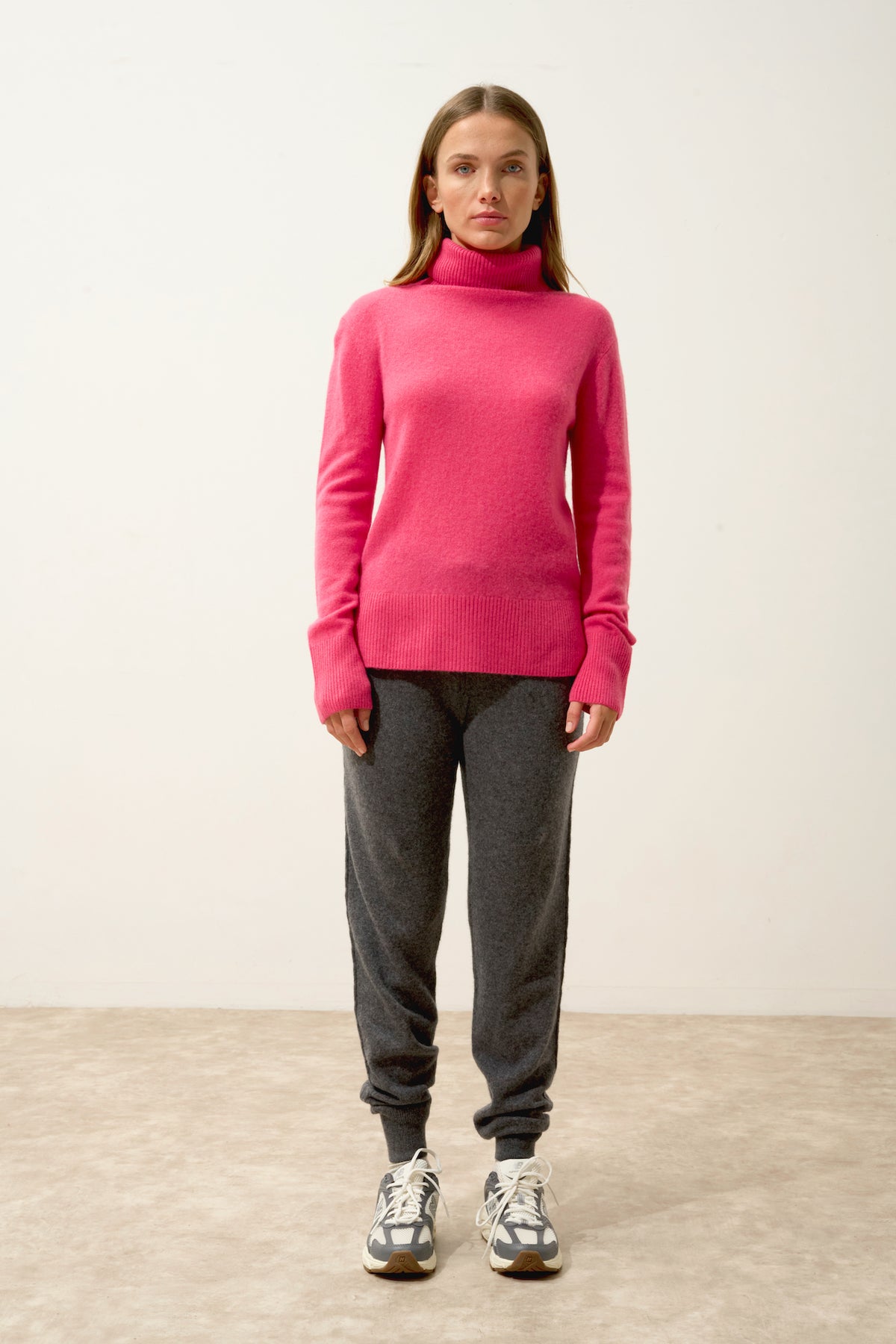 Pull Col Roulé - Lexie - Fraise