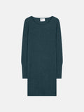 Robe Col Rond - Susan - Vert Canard Chiné