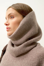 6-Strand Neck Warmer - Sofia - Heathered Caribou