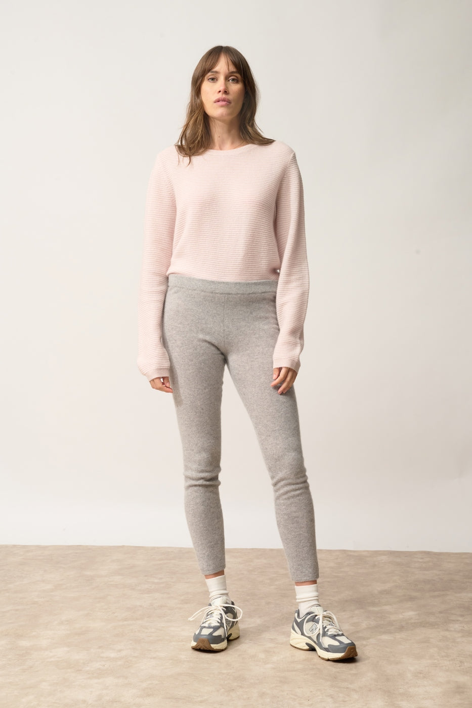 Legging-Agathe-100% Cashmere, 2-Ply-Marl Cloud-Women