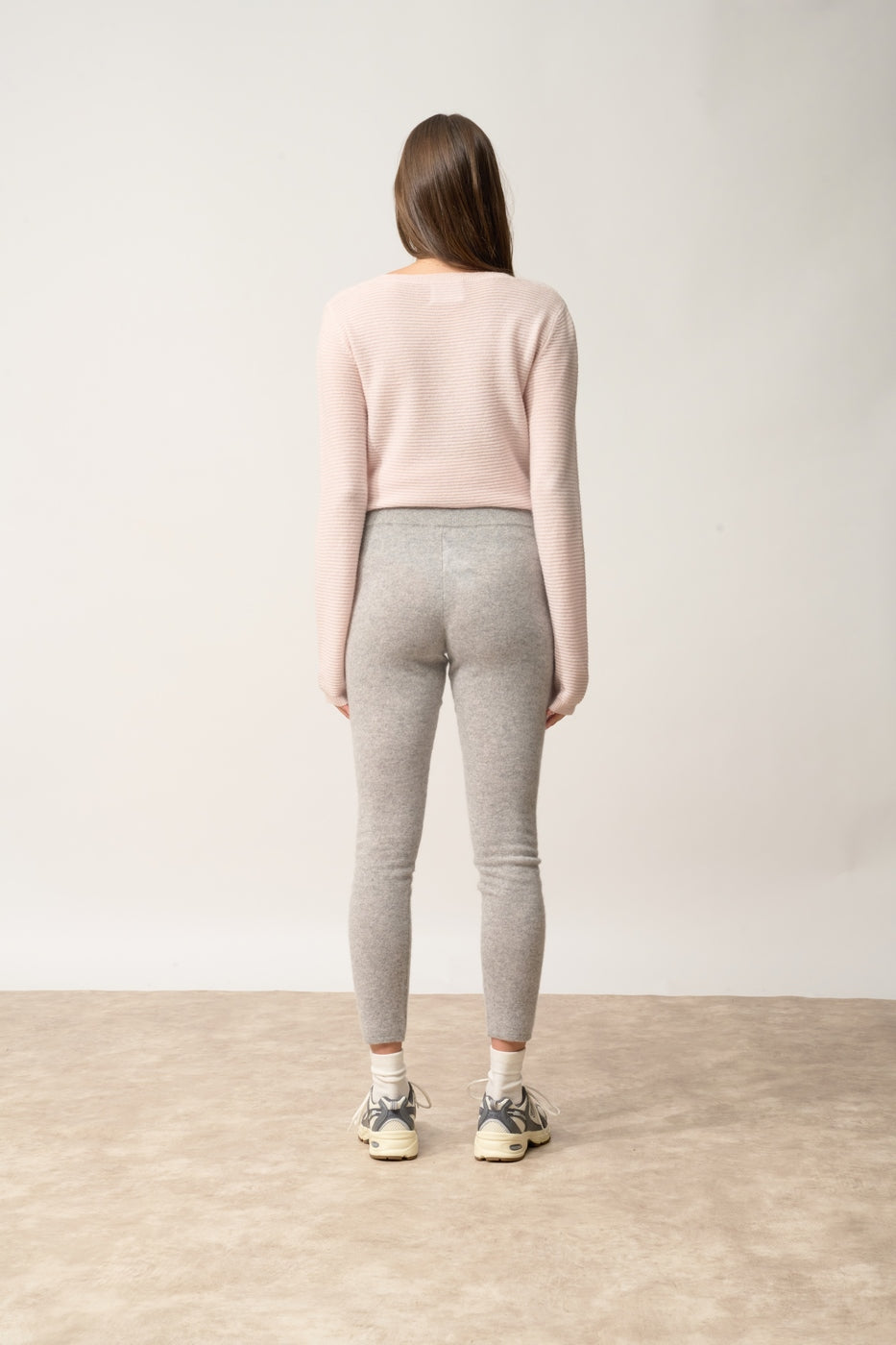 Legging-Agathe-100% Cashmere, 2-Ply-Marl Cloud-Women