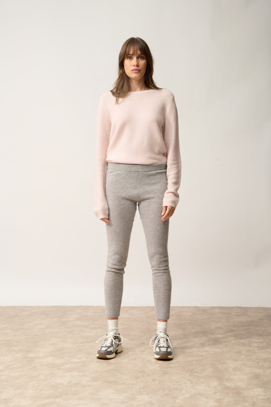 Legging-Agathe-100% Cashmere, 2-Ply-Marl Cloud-Women