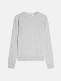 Pull Col Rond - Jade - Gris Perle Chiné