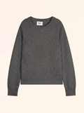 Pull Col Rond 4Fils - Jon - Anthracite Chiné