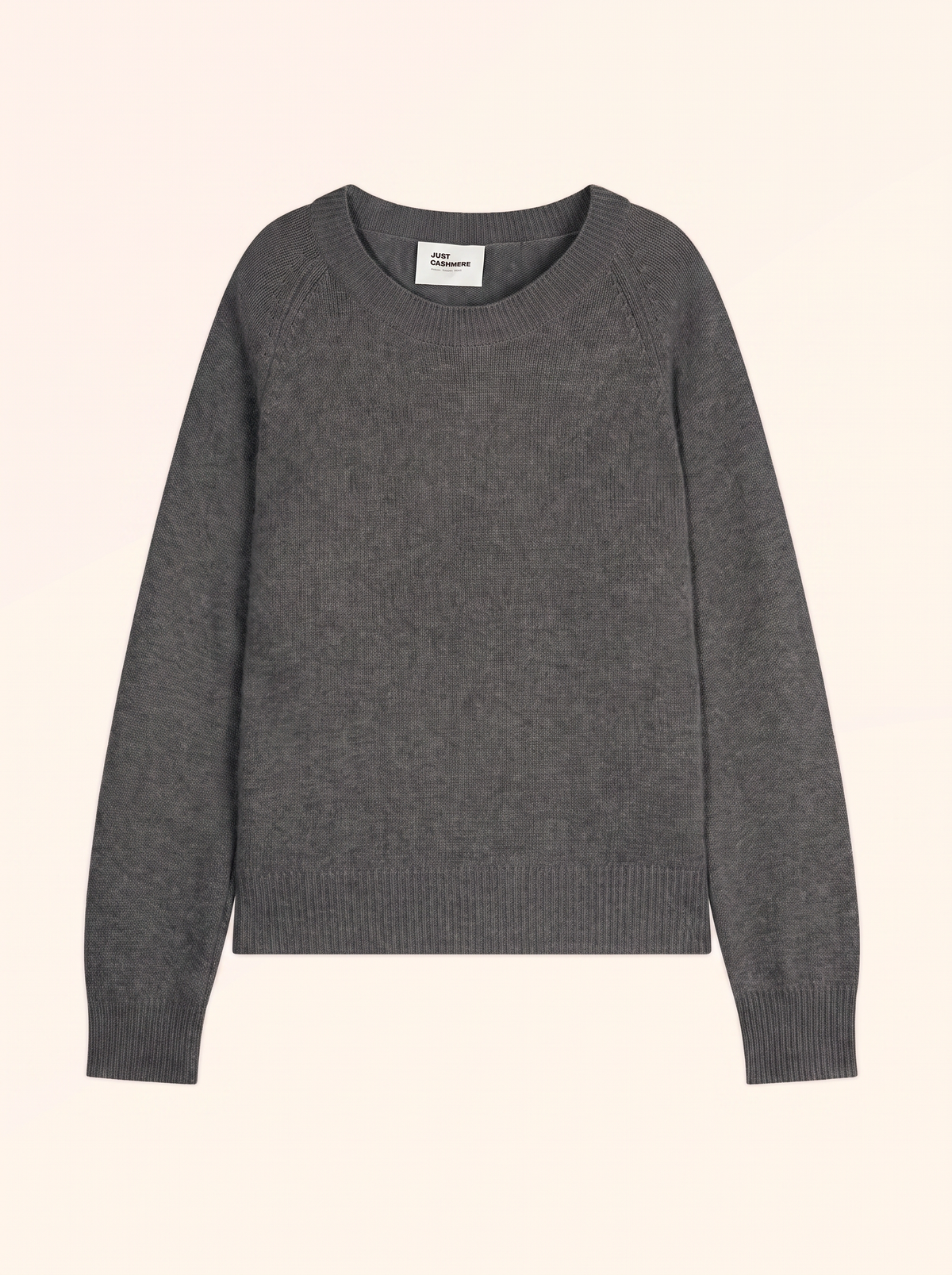 Pull Col Rond 4Fils - Jon - Anthracite Chiné