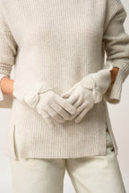 4-Thread Gloves - Lucy - Mottled Pearl Grey