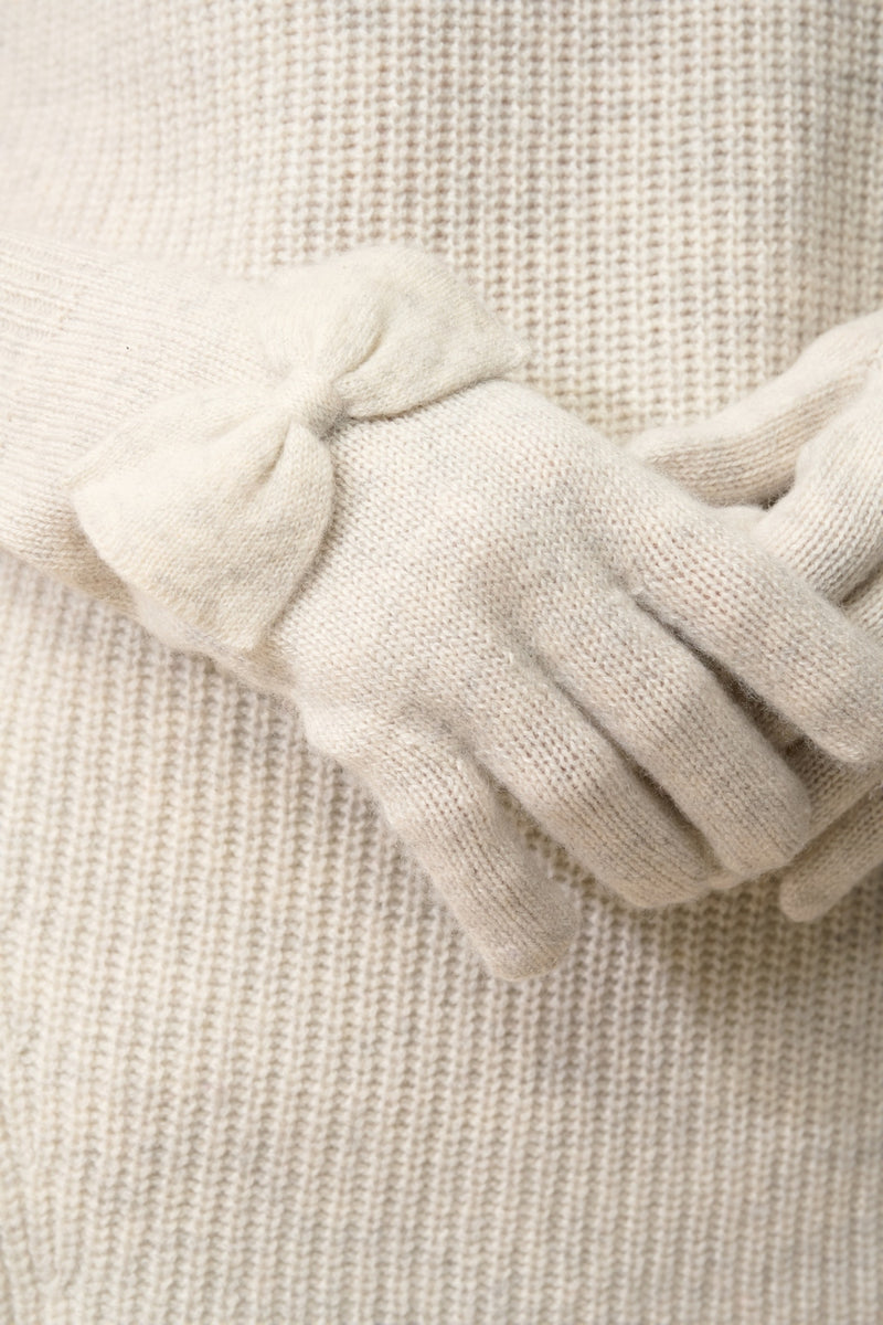 Gants 4 Fils - Lucy - Gris Perle Chiné