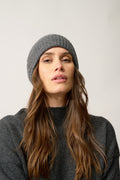 Bonnet 4 Fils-Ember-100% Cachemire, 4 Fils-Anthracite Chiné-Mixte
