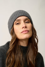Bonnet 4 Fils-Ember-100% Cachemire, 4 Fils-Anthracite Chiné-Mixte