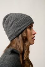 Bonnet 4 Fils-Ember-100% Cachemire, 4 Fils-Anthracite Chiné-Mixte