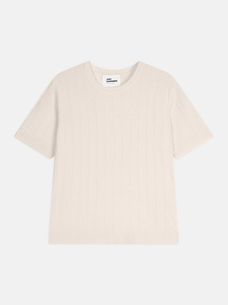 T-Shirt Col Rond - Loulia - Ivoire